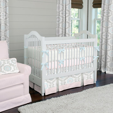 A Baby Girl's Nursery - Designer Crib Bedding in Pink