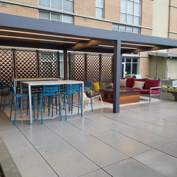 Modern terrace cover for patio area - Awnings