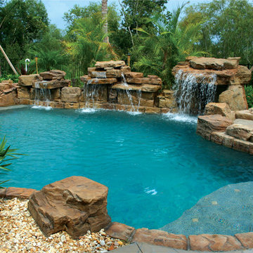 RicoRock Pool Waterfalls & Grotto