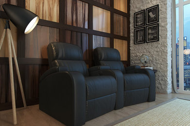 Trendy home theater photo in Other