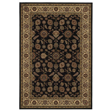 Aiden Traditional Vintage Inspired Brown/Ivory Rug, 12' x 15'