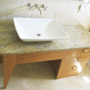 Cherry Vanity with tapered legs
