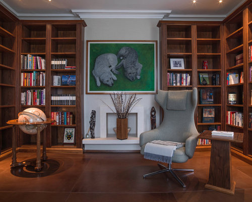 Traditional Home Office and Library Design Ideas, Renovations & Photos