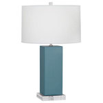 Robert Abbey - Robert Abbey OB995 Harvey - One Light Table Lamp - Harvey One Light Tab Steel Blue/Acrylic O *UL Approved: YES Energy Star Qualified: n/a ADA Certified: n/a  *Number of Lights: Lamp: 1-*Wattage:150w A bulb(s) *Bulb Included:No *Bulb Type:A *Finish Type:Steel Blue/Acrylic