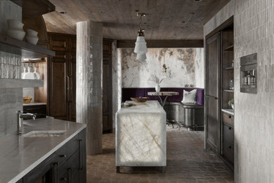 Inspiration for an industrial home design remodel in Milwaukee