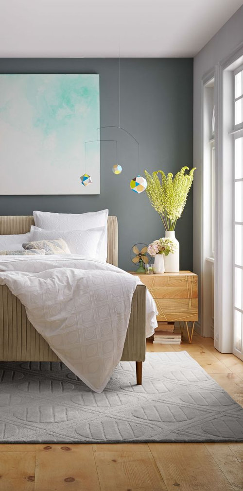 Color of nightstands in bedroom