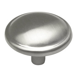 Cosmas - Cosmas 4617SN Satin Nickel Cabinet Round Knob, 1-1/4" Diameter, Set of 25 - Cabinet And Drawer Knobs