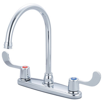 Accent Two Handle Kitchen Faucet, Polished Chrome