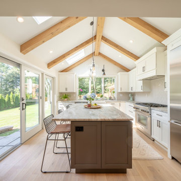 Open-Concept Kitchen Addition with Vaulted Ceiling: West Chester, PA