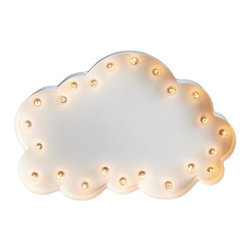 Steel Cloud Plug-in Marquee Light - Wall Lighting