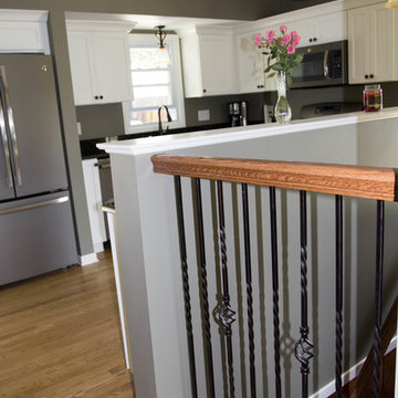 Open concept kitchen and living room