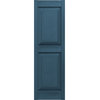 Standard 2-Equal Raised Panel Shutters, Classic Blue, 12"Wx31"H