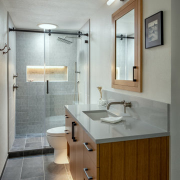 Modern Compact Bathroom Remodel