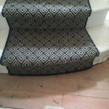 Alternative Quirky Carpet Installation to Stairs