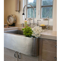 Farmhouse 33 Copper Kitchen Sink in Brushed Nickel by Native Trails - Kitchen Sinks