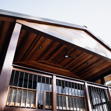 Multi-Level Ipe Deck with Covered Lounge | Bay Area Outdoor Living