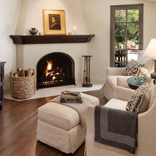 corner fireplace