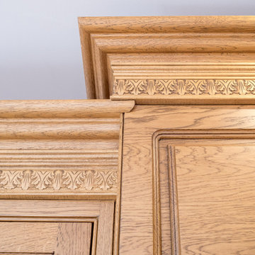 Classic, Sustainable-Wood Victorian Style Kitchen