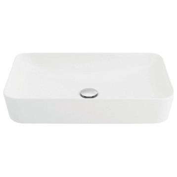 Ultra UL 060 Vessel Bathroom Sink in Glossy White