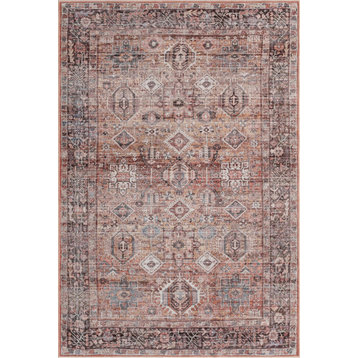 Home Dynamix Area Rugs: Callaghan 006-934 Multi Rust Traditional Bohemian Style