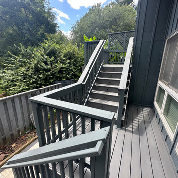 Moisture Shield Lake Fog Townhome Deck with Screened Porch