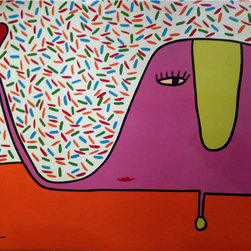 Elefante Painting By Argentinean Artist Milo Lockett - Products
