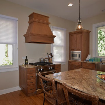 Silhouettes are a great complement to this kitchen
