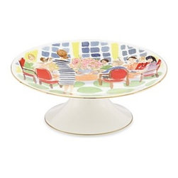 kate spade new york "Illustrated" Toast of the Town Footed Cake Plate - Serveware