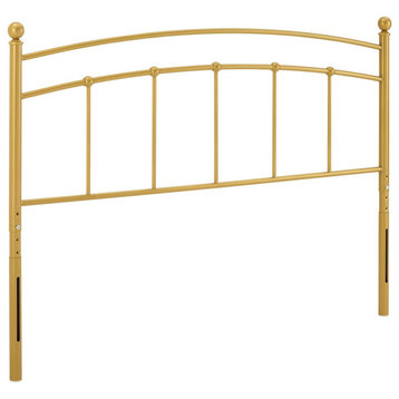 Abigail Twin Metal Headboard, Gold