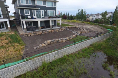 Inspiration for a contemporary home design remodel in Calgary