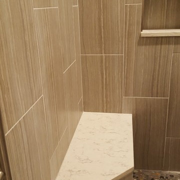 Tiled shower