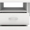Desk With 3 Drawers, White