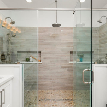 Rosamond, CA Master Bath Walk-in Shower remodel *Cypress