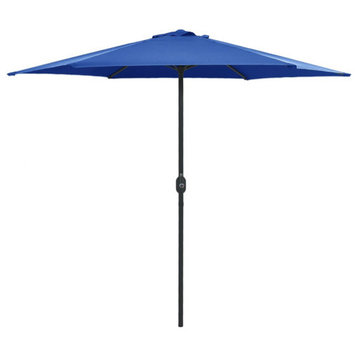 vidaXL Outdoor Umbrella Patio Sunshade Parasol for Garden Backyard Azure Blue