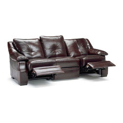 Natuzzi Editions Leather Sofa with 2 Motions B593 - Sofas