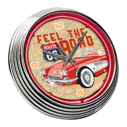 NEON CLOCK - ROUTE 66 - Products