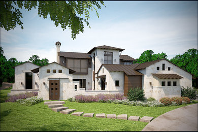Transitional exterior home photo in Austin