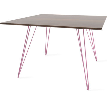 Williams  Rectangle Dining Table - Pink, Large, Walnut