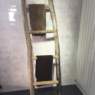 Salle de bain bois flotté