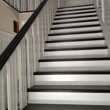 East Hampton new construction - Red Oak stained Ebony