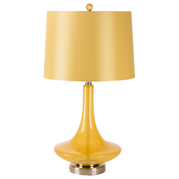 Zoey Table Lamp, Transparent Yellow