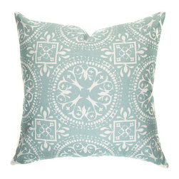 Belle & June - Frances in Robins Egg Decorative Throw Pillow - Decorative Pillows