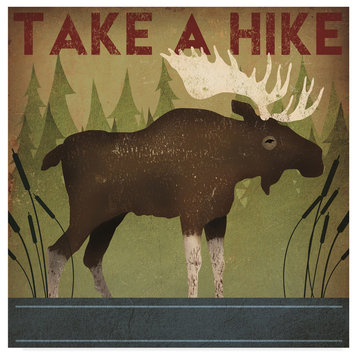Ryan Fowler 'Take A Hike Moose' Canvas Art
