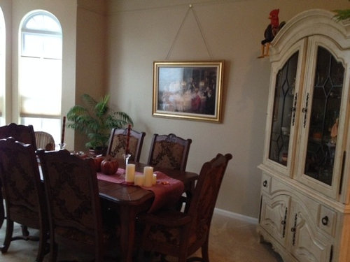 sconce placement in dining room