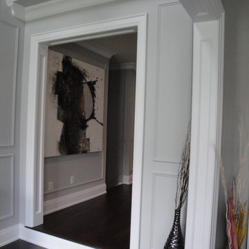 Richmond hill: Crownmouldings, Wainscoting, Paneled opening casings
