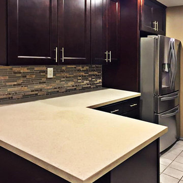 Espresso Kitchen Cabinet