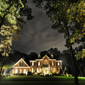 Artistic Night Lighting ~ Affordable Lawn Sprinklers and Lighting