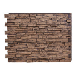 147-36-EVEREST DEEP SLATE STACKED WALL PANEL - 36"H - Wall Panels