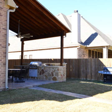 Fort Worth, TX, Outdoor Living Space Combination w/ 3-Season Room