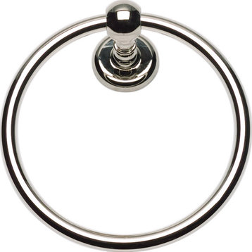 Atlas Homewares EMMTR Emma Collection 7-1/8 Inch Round Towel Ring - Polished